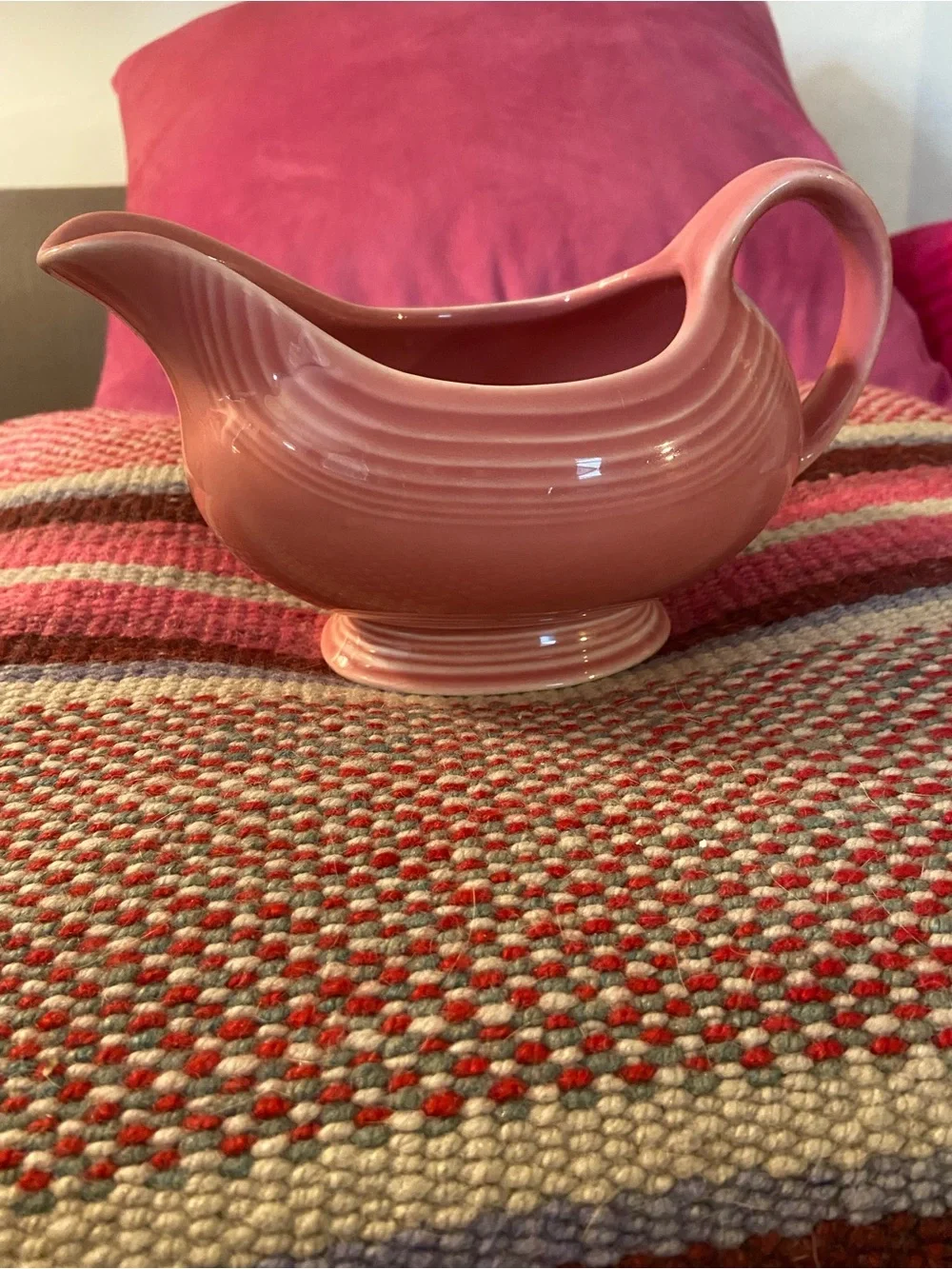 Fiesta Pink Creamer Pitcher